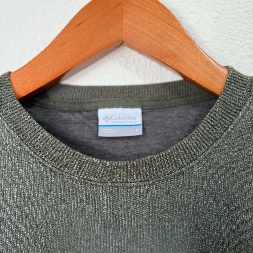 Columbia Olive Green Crewneck Sweatshirt Pullover Men’s Size Large NWOT